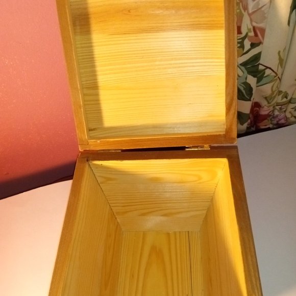 CHINESE 7" INCH WOODEN FOOD BOX STORAGE DECOR - Picture 3 of 7